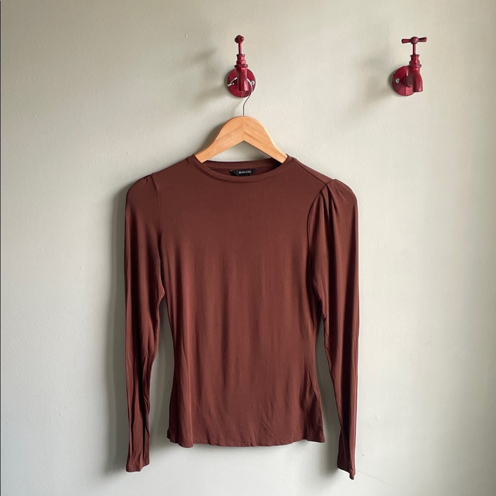 RW&CO || Brown Long Sleeve Shirt Size XXS